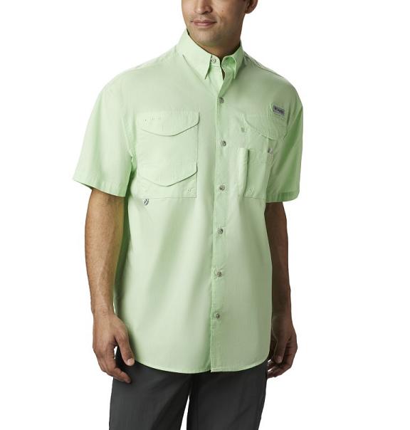 Columbia PFG Bonehead Fishing Shirts Green For Men's NZ82045 New Zealand